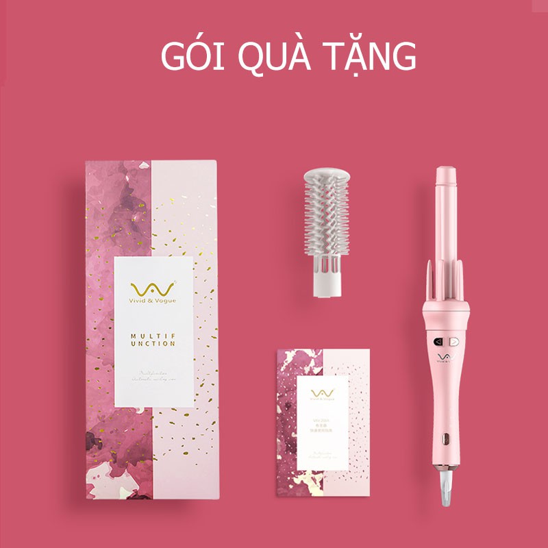 3 GEN MÁY UỐN XOĂN XOAY TỰ ĐỘNG ĐA NĂNG 2.1 VIVID&VVOGUE Ủy Quyền Chính Thức Chính Thức Máy uốn tóc cầm tay