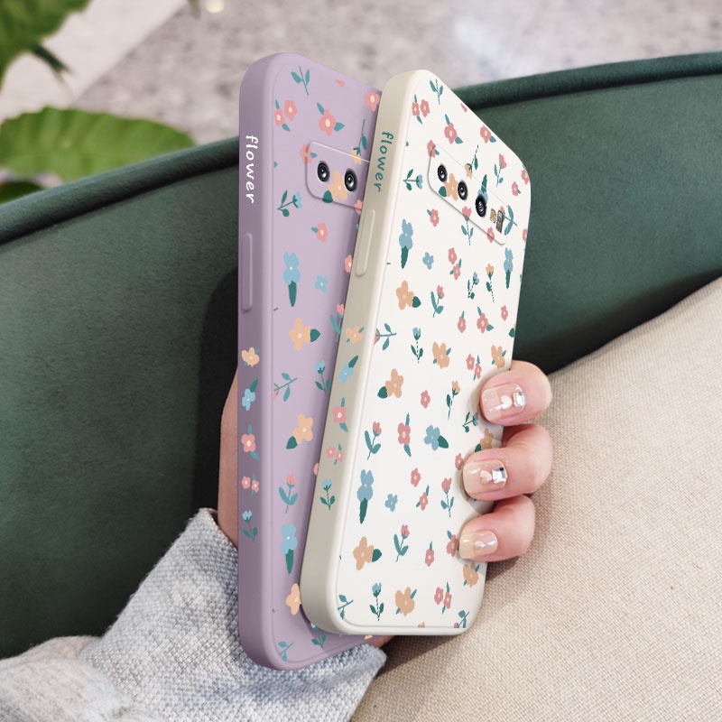Ốp Điện Thoại Mềm Họa Tiết Hoa Mini Sáng Tạo Cho Samsung Galaxy S10 S10E Plus S9 Plus