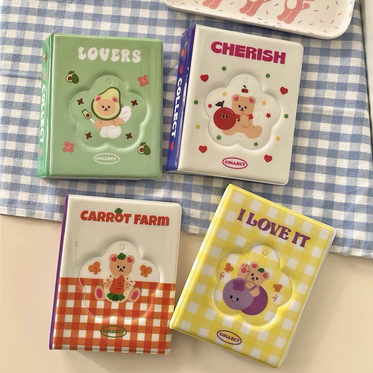Sổ Card Kpop, Album Ảnh Fruit Bear Collect Book