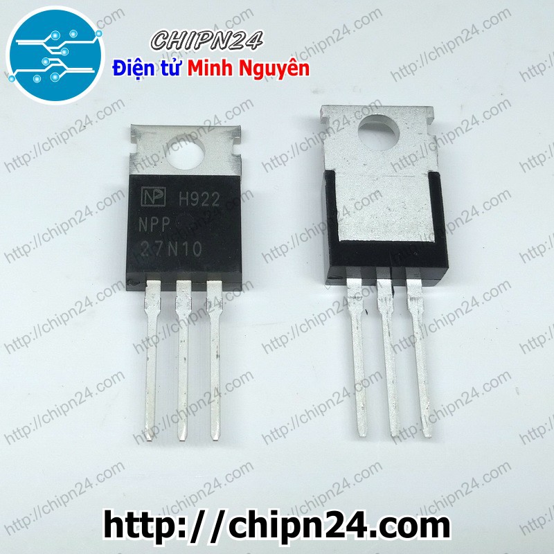 [1 CON] Mosfet 27N10 TO-220 27A 100V Kênh N (NPP27N10 NPP 27N10)