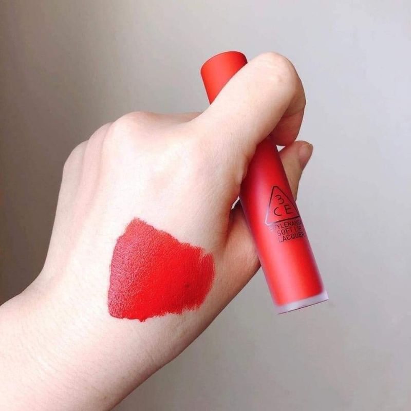 Son kem 3CE Soft Lip Lacquer Ordinary Red