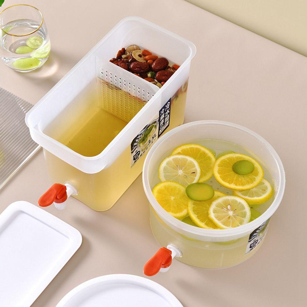 Bình Đựng Nước Lạnh Có Vòi Rót Bằng PP Kín Và Sức Chứa Lớn Dùng Trong Tủ Lạnh Mùa Hè