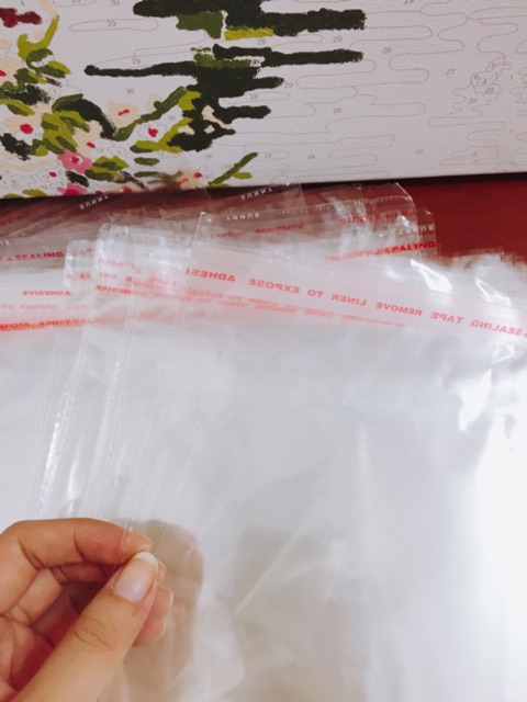 [ Rẻ nhất shopee] 1kg túi opp túi bóng kính dán miệng/ OPP băng keo dán miệng