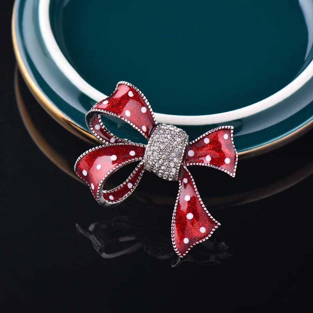 Ghim Cài Áo Hình Nơ Thời Trang Thanh Lịch Cho Nữ