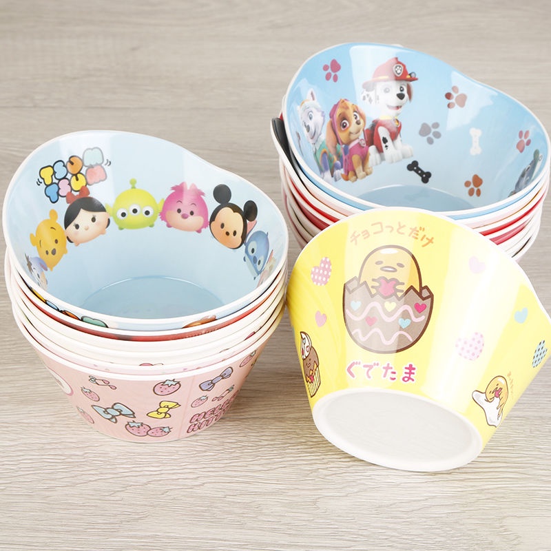 ❤Bát Ăn Cơm / Súp Bằng melamine Hình Hoạt Hình Chống Sốc Chống Ăn Mòn Cho Trẻ Em