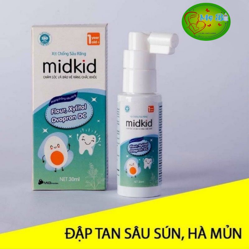 Xịt Midkid xịt chống sâu răng cho bé