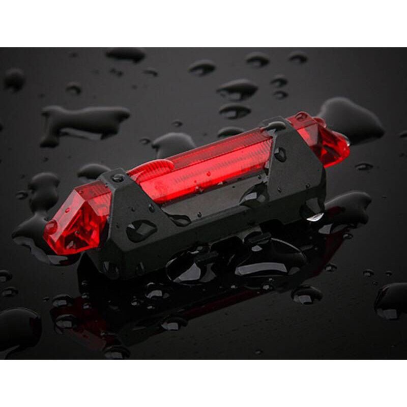 Đèn LED xe đạp cảnh báo phía sau giúp đạp xe an toàn trong đêm, đèn 4 chế độ nháy - PK Xe Dap Gia Re