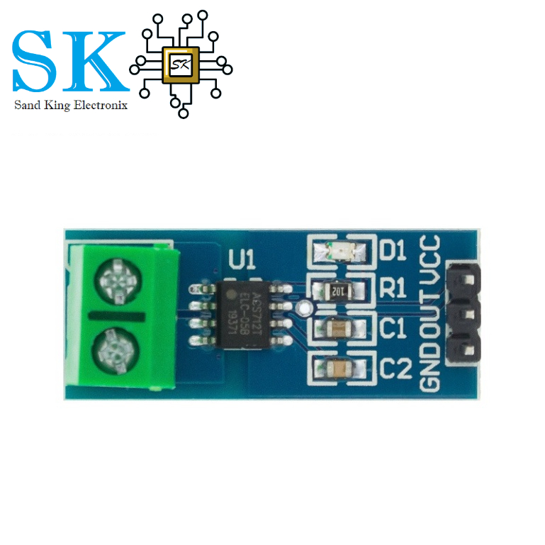 Mô Đun Cảm Biến Dòng Điện 5A 20A 30A Acs712 Cho Arduino