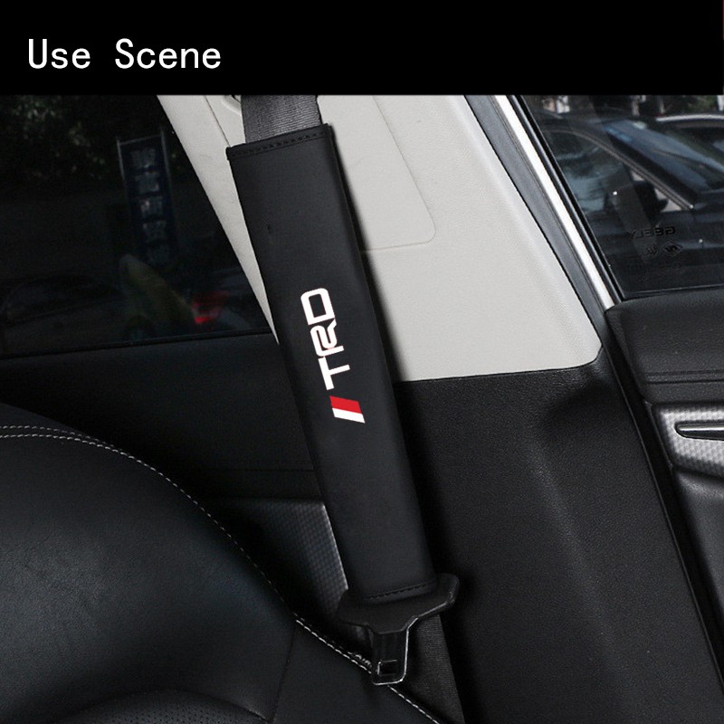 Đệm Bọc Dây Đai An Toàn Bằng Da Thông Dụng Cho Toyota Vios Hilux Camry Harrier Innova Rush Yaris Alphard Hiace Vellfire Corolla Cross RAV4