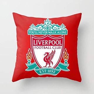 Vỏ Gối Hình Vuông In Logo Liverpool Độc Đáo Trang Trí Nhà Cửa