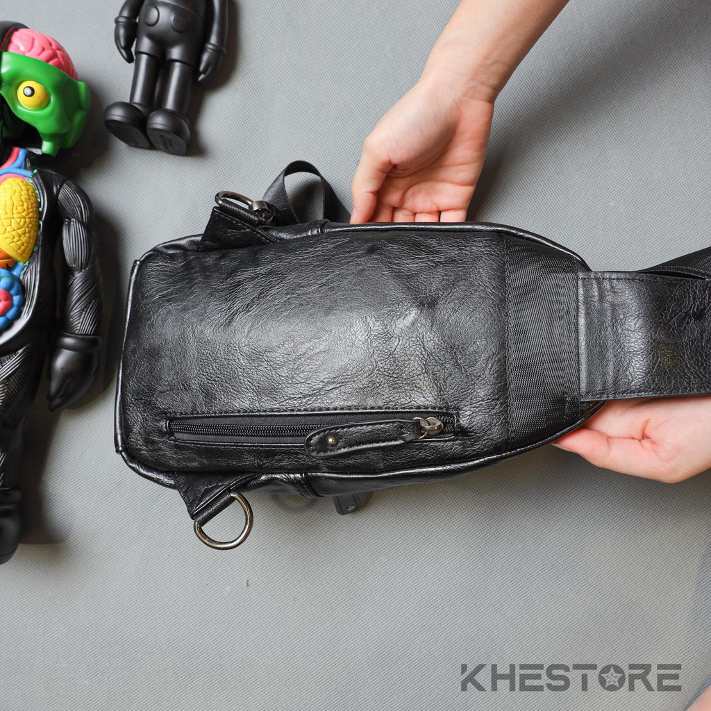 Túi Đeo Chéo Nam Khestore 8930  Trước Ngực Da Cao Cấp  Phong Cách Thể Thao Thời Trang Hàn Quốc | BigBuy360 - bigbuy360.vn