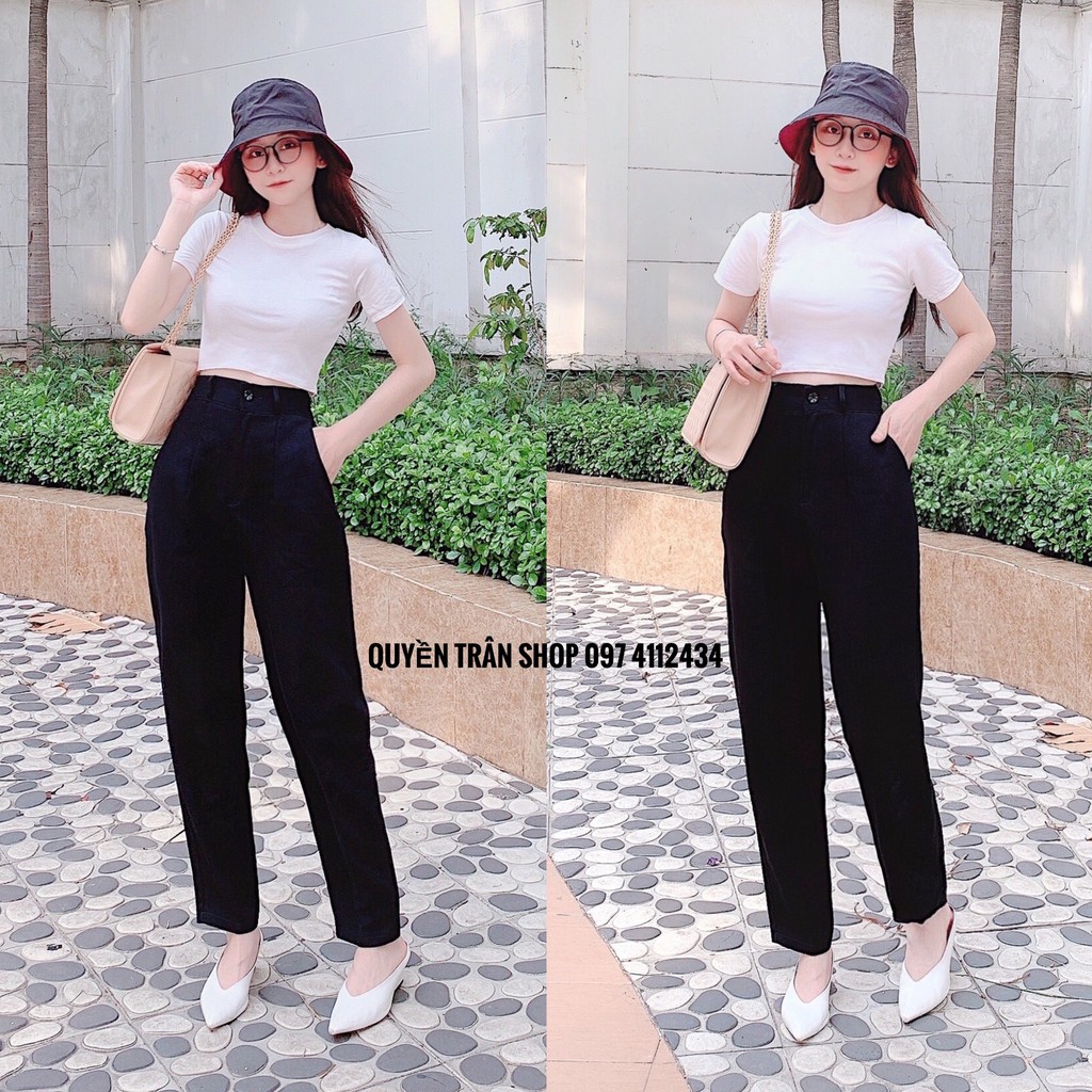 Quần Tây Dáng Dài Lưng Siêu Cao Đi Học Công Sở Dáng Baggy Khóa Trước_05 | BigBuy360 - bigbuy360.vn