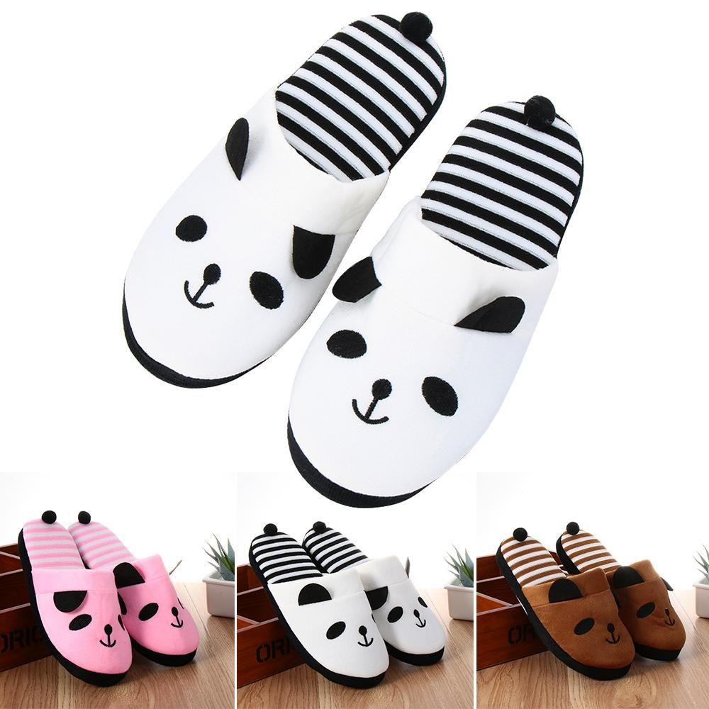MOILYVN Dép Bông Đi Trong Nhà Mềm Mại Kiểu Hoạt Hình Gấu Trúc Đáng Yêu