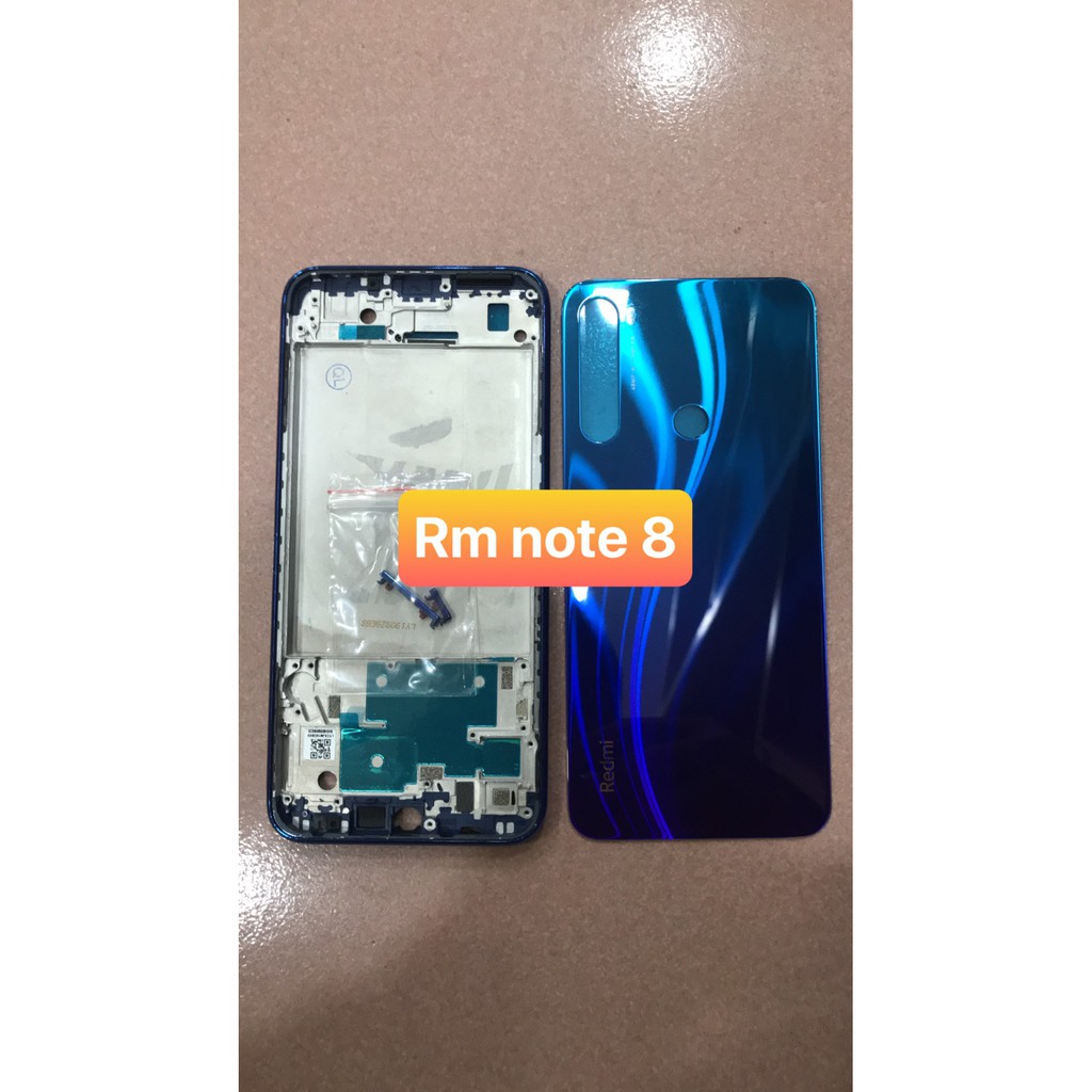 bộ vỏ redmi note 8 - xiaomi (gồm lưng, sườn và đủ phím bấm)