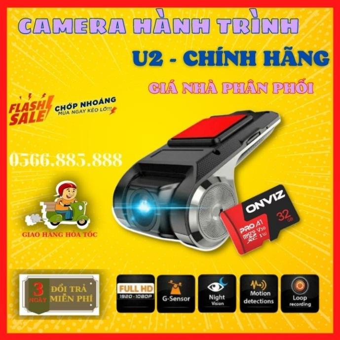 Máy quay hành trình, camera hành trình ONTEK U2 full hd 1080 siêu nét app ONTEK VIEW