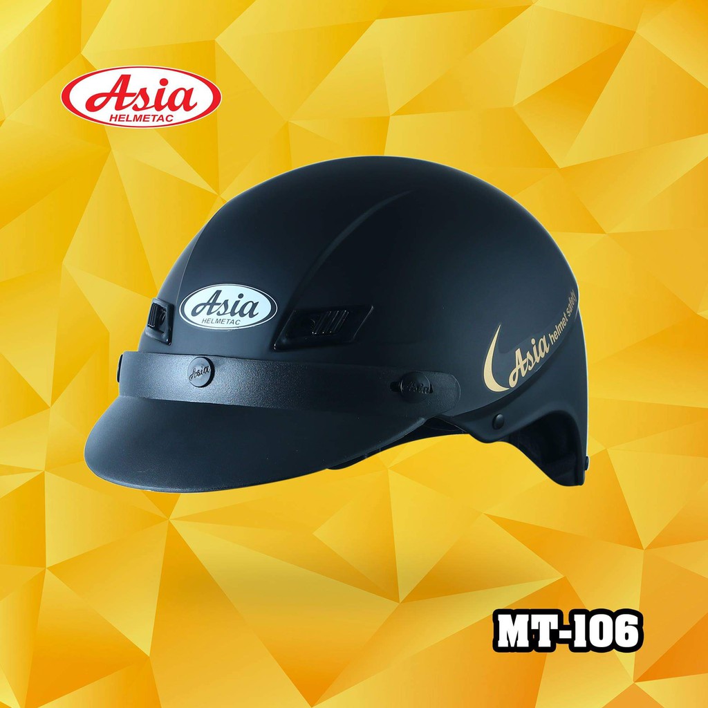 Mũ Bảo Hiểm ASIA 106  Chính Hãng -Bảo Hành 12 Tháng.