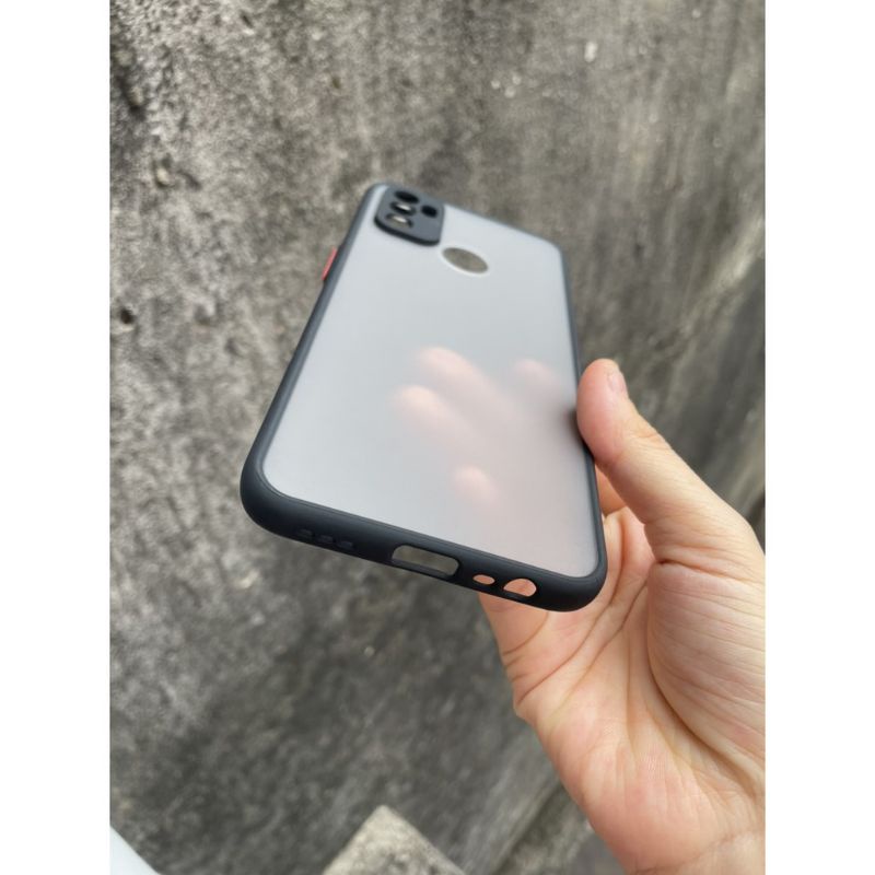 Ốp lưng Oppo A53 2020 nhám bảo vệ camera chống sốc ,va đập (đen)