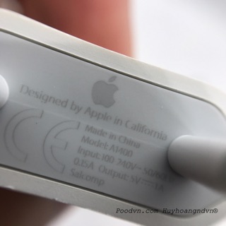 Cốc sạc iPhone 5W chính hãng Apple_Dẹt_VN