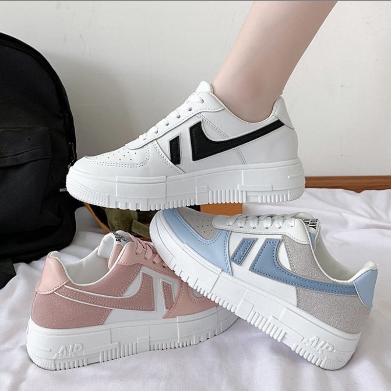 Giày sneaker nữ, giày nữ thấp cổ 3 màu kiểu dáng basic trẻ trung mã LC91