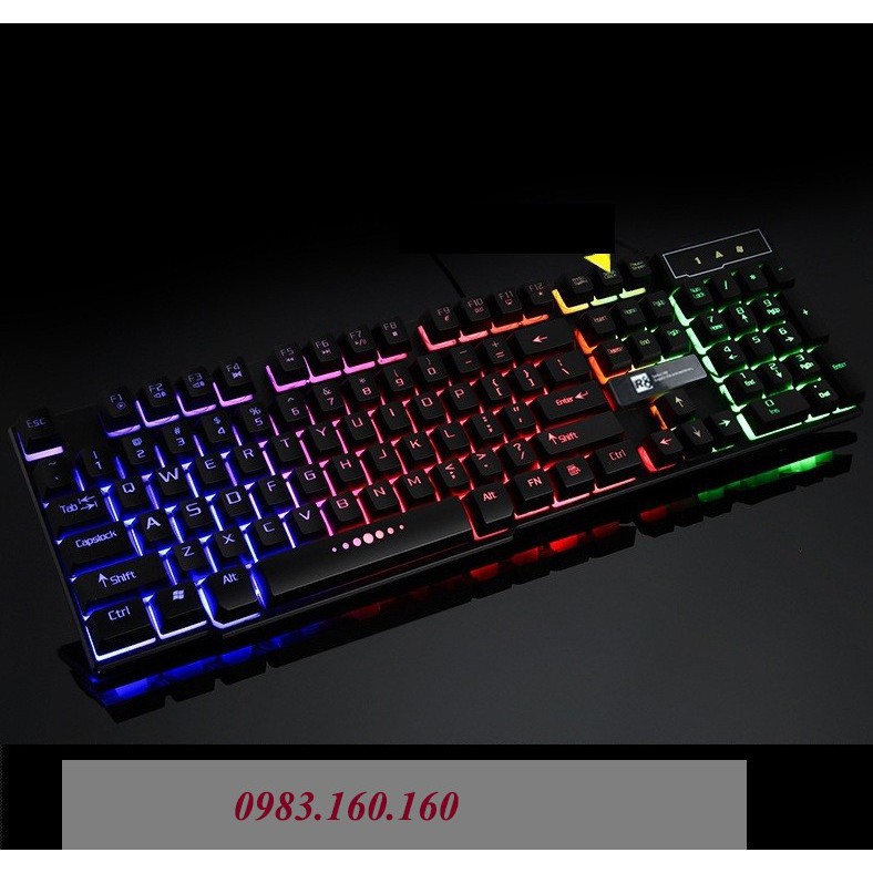 Bàn phím giả cơ chuyên Game Led 7 màu R8 1822 siêu rẻ