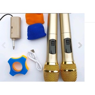 Micro không dây đa năng cao cấp  aiwa UHF 2 MIC