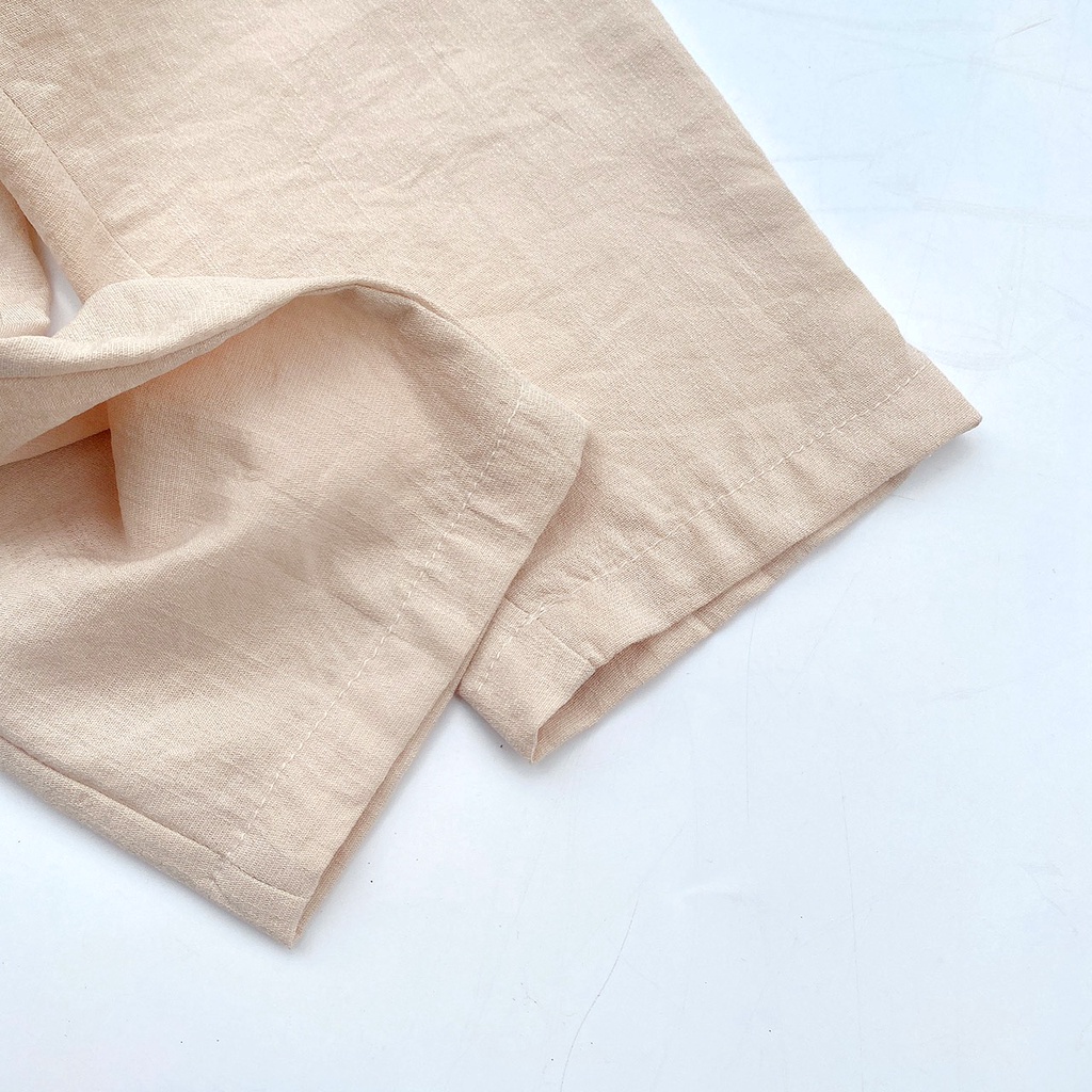 Quần baggy dài bé trai TANOSA chất đũi xước mềm mại nhiều màu cho bé