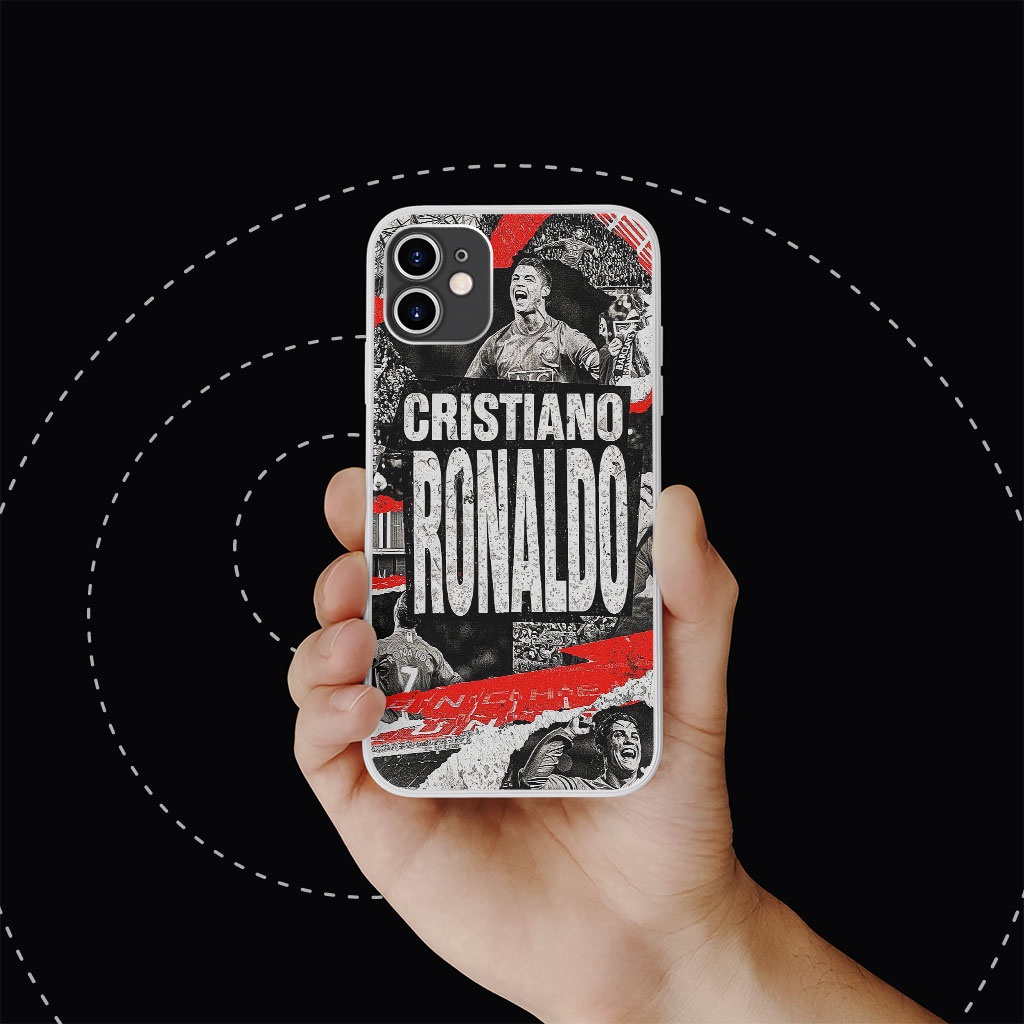 Ốp Lưng ronaldo paper art pro 13 11 12 promax 7 8 plus xs X Xr RONPOD20210027