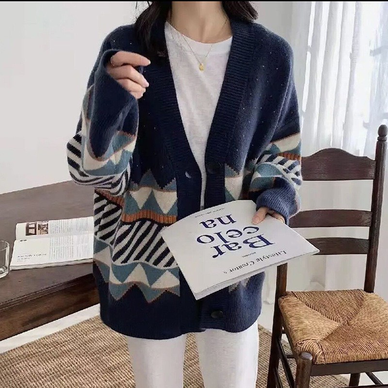 ❦▥ஐ[ÁO Choàng] Cardigan Nữ Thổ Cẩm Chất Len Mềm Mịn | BigBuy360 - bigbuy360.vn