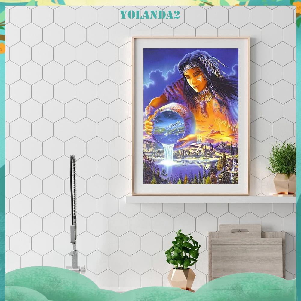 Bộ Tranh Đính Trang Trí Hình Cô Gái 5d Diy
