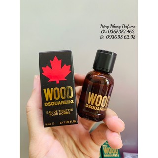 Nước hoa mini nam Dsquared2 Wood Pour Homme EDT 5ml