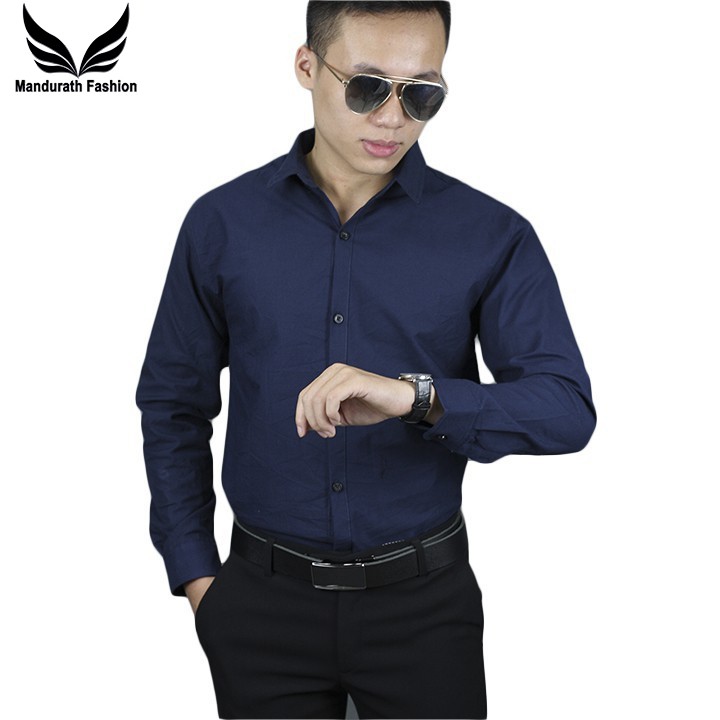 Áo Sơ Mi Nam Dài Tay Thời Trang MANDURATH Chất vải sơ mi cotton thấm mồ hôi tốt ( Ảnh thật - giá xưởng)