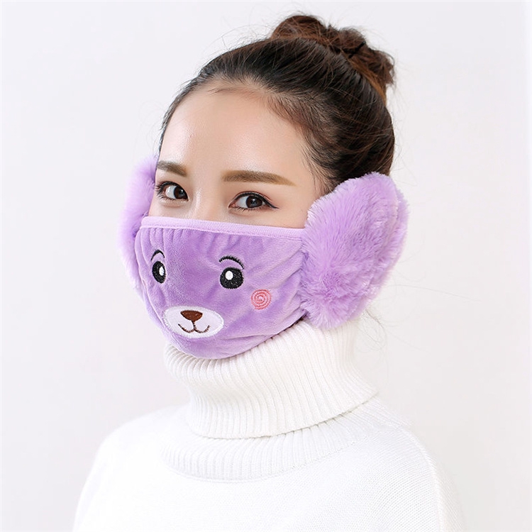 (Hàng Mới Về) Khẩu Trang Giữ Ấm Chống Bụi Thiết Kế Tai Mèo Dễ Thương Jp6