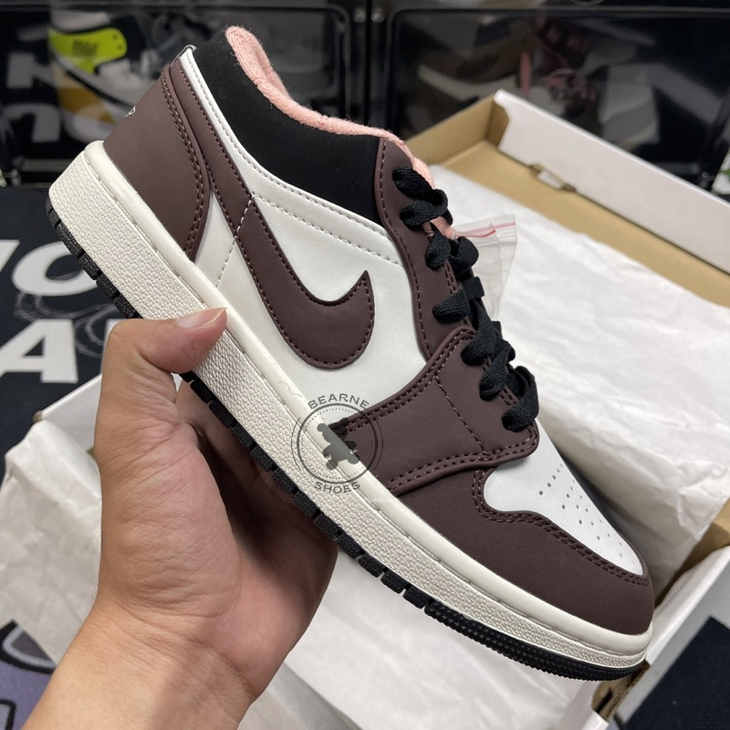 Giày Jordan 1 Low Mocha , Giày thể thao nam nữ jordan 1 cổ thấp nâu | Bearne Shoe