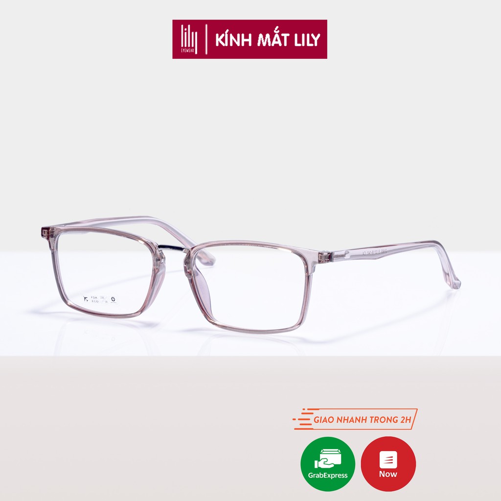 Gọng kính cận nữ Lilyeyewear nhựa dẻo, mắt vuông 2165
