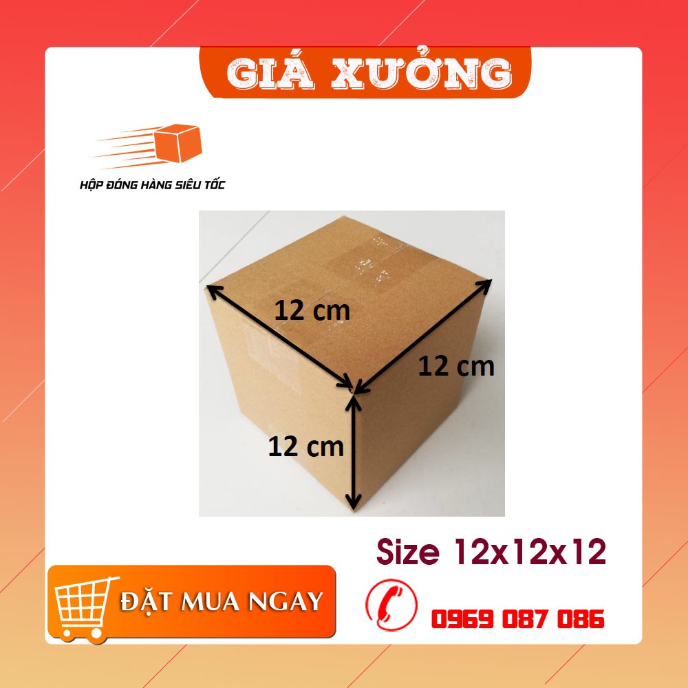 12x12x12 1 Hộp carton đóng hàng