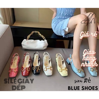 GIÀY CAO GÓT NỮ sục gót vuông mũi Vuông cao 5cm