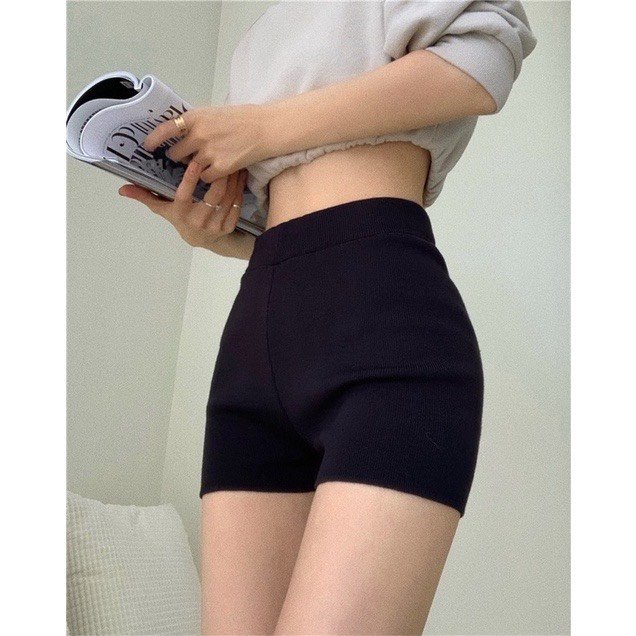 Quần Legging Đùi BIG SIZE Siêu Dày Dặn Knit Short Trendy Siêu Co Dãn Nâng Mông Hàng Đẹp THUS214
