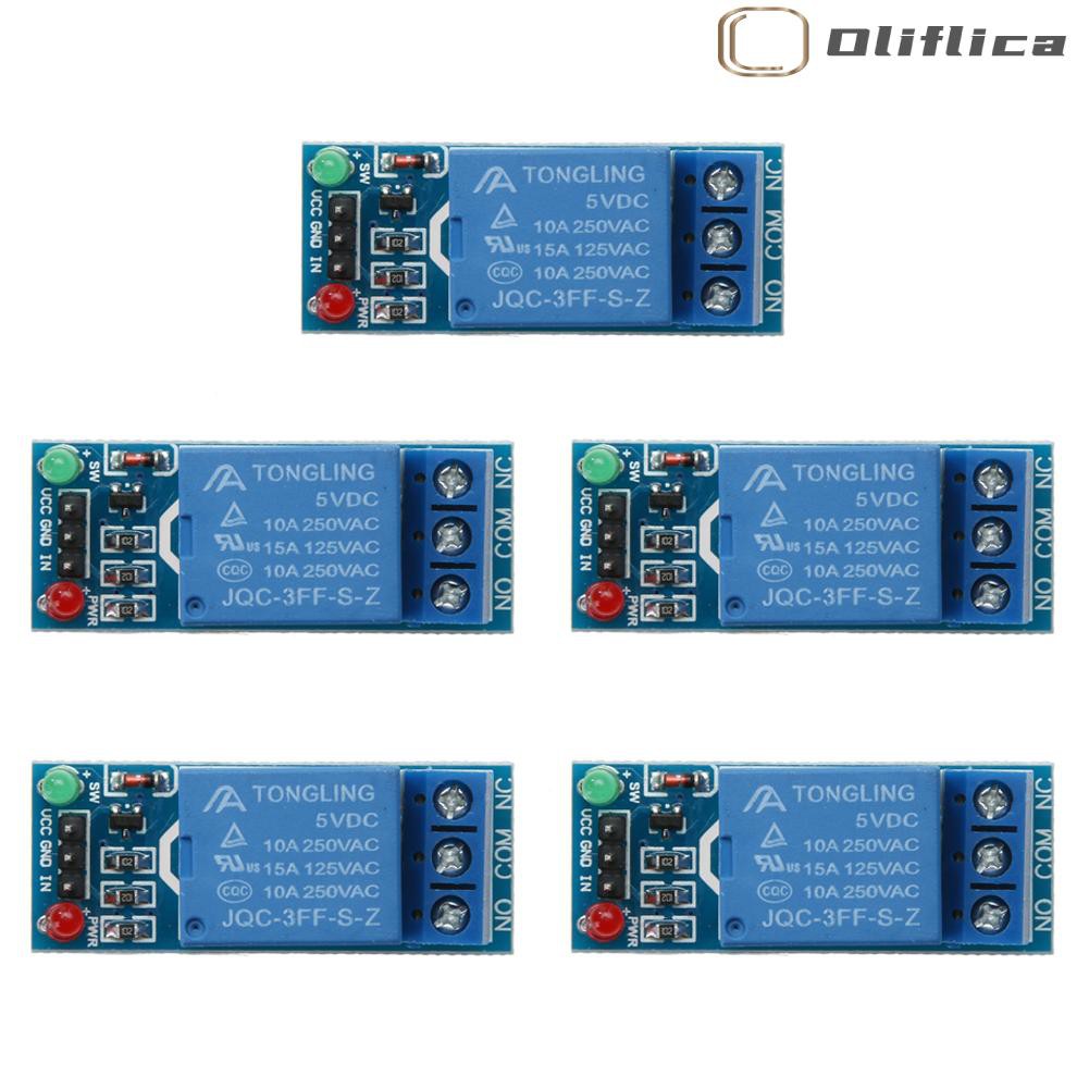 Mới Set 5 Mô Đun Rơ Le 1 Kênh Dc 5v Cho Arduino Raspberry | BigBuy360 - bigbuy360.vn