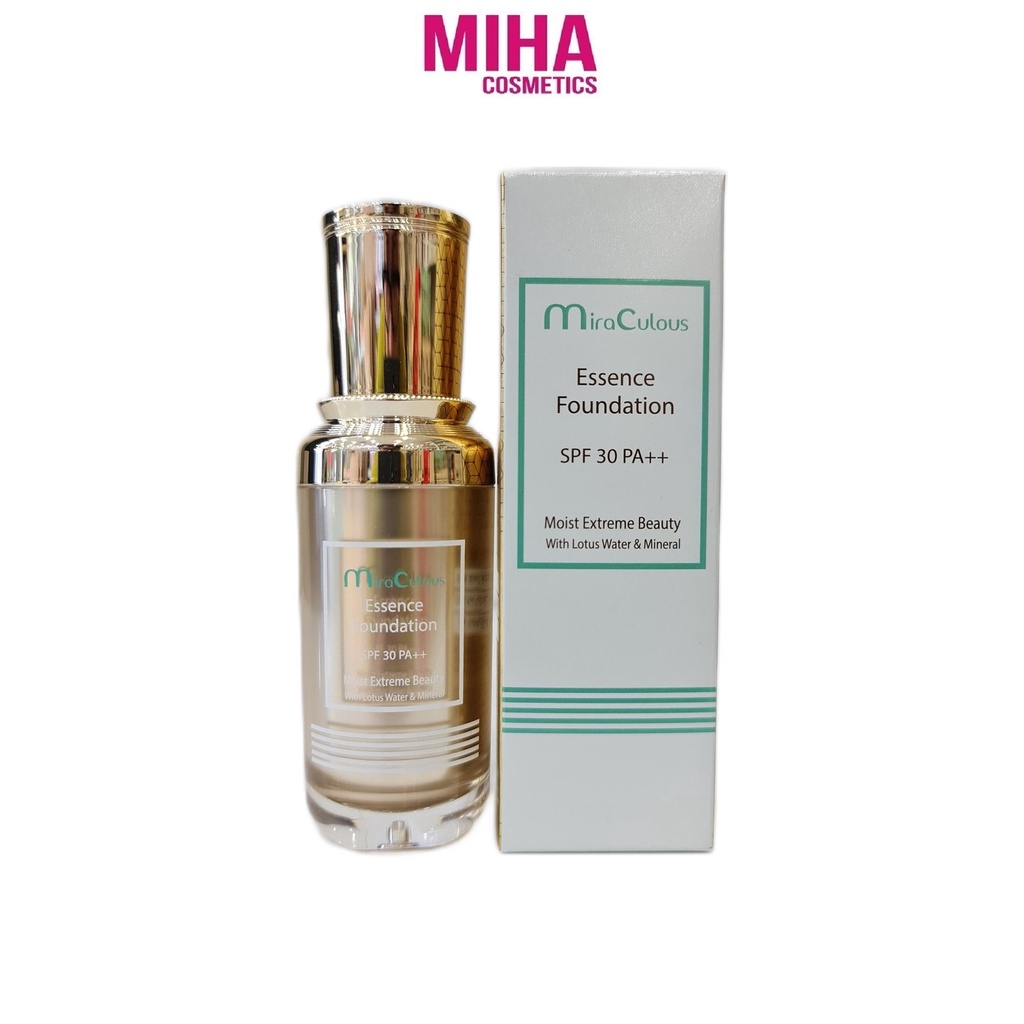 Kem Nền Khoáng Chất Dưỡng Ẩm Chống Nắng Mira Culous Essence Foundation SPF30+ 30ml Hàn Quốc