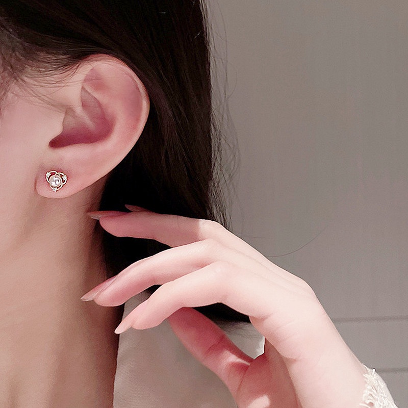 Set 3 đôi bông tai ngọc trai thiết kế trẻ trung thời trang thanh lịch