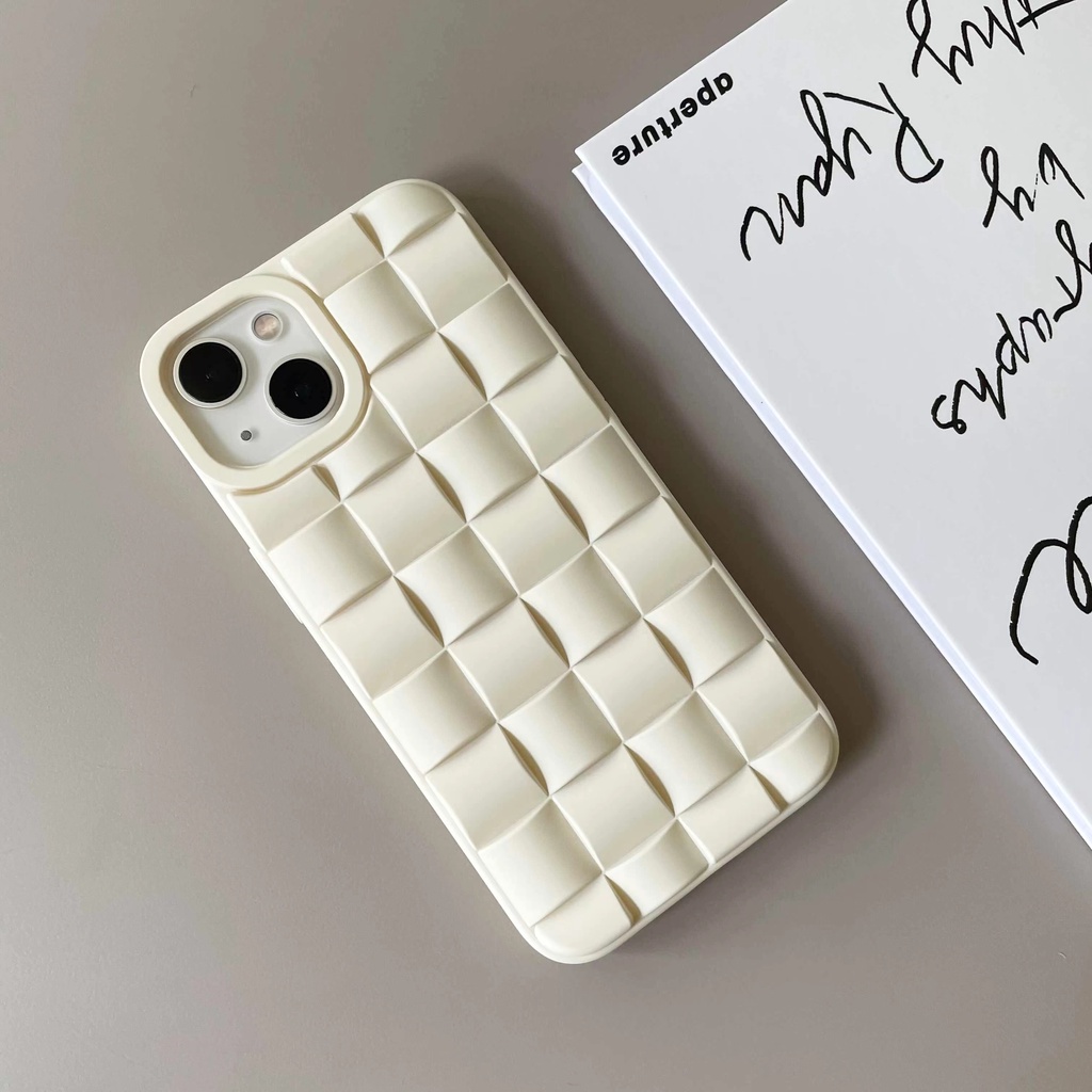 Ốp Điện Thoại Chống Sốc Họa Tiết Dệt 3D Thân Thiện Với Da Cho iPhone 14 13 12 11 Pro Max XS XR X 8 7 Plus Chống Rơi