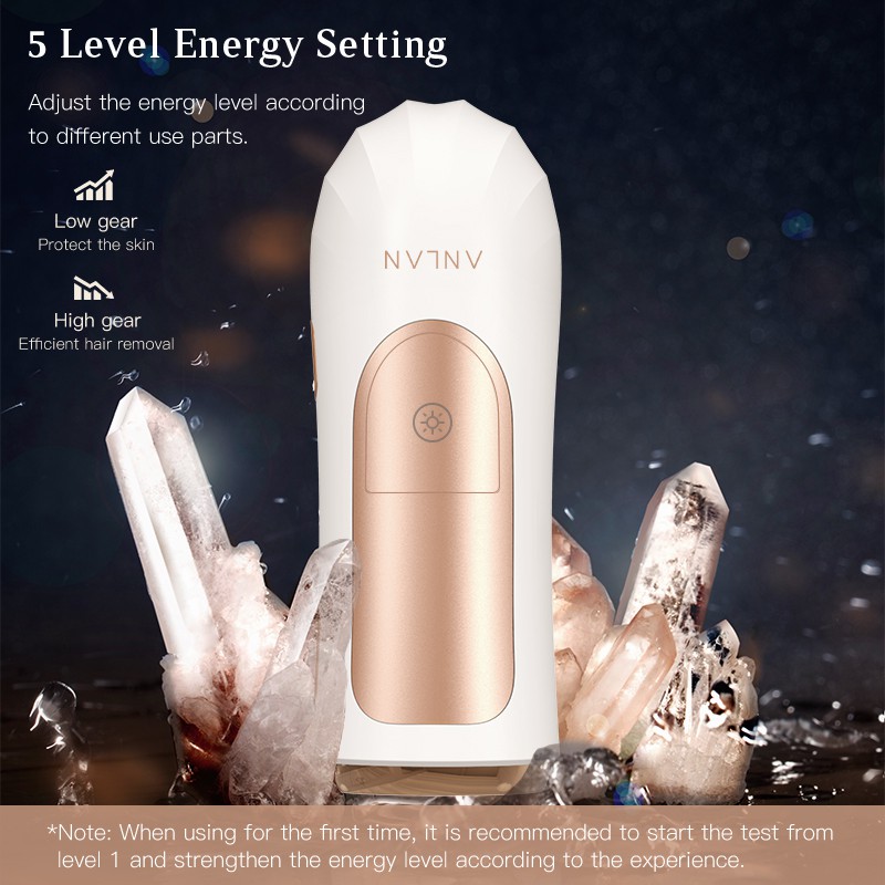 Máy triệt lông IPL ANLAN hai đầu xung ánh sáng 999999 không đau