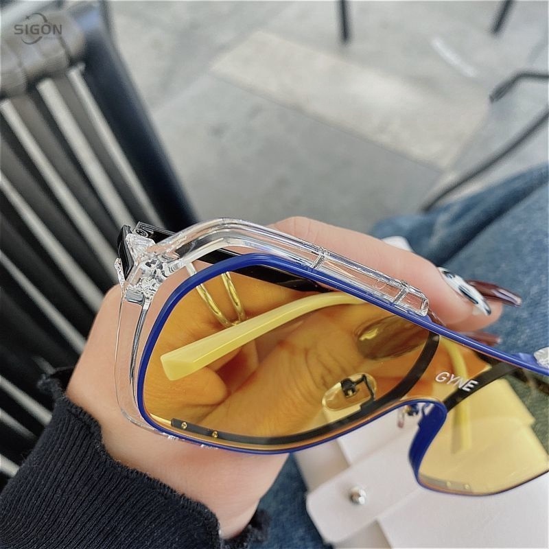Kính mát có gọng lớn chống tia uv nhiều màu sắc thời trang