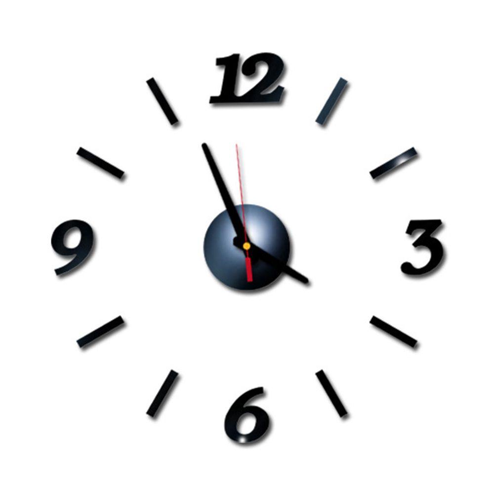 Đồng Hồ Dán Tường Bằng Acrylic Tự Dính Thời Trang DIY