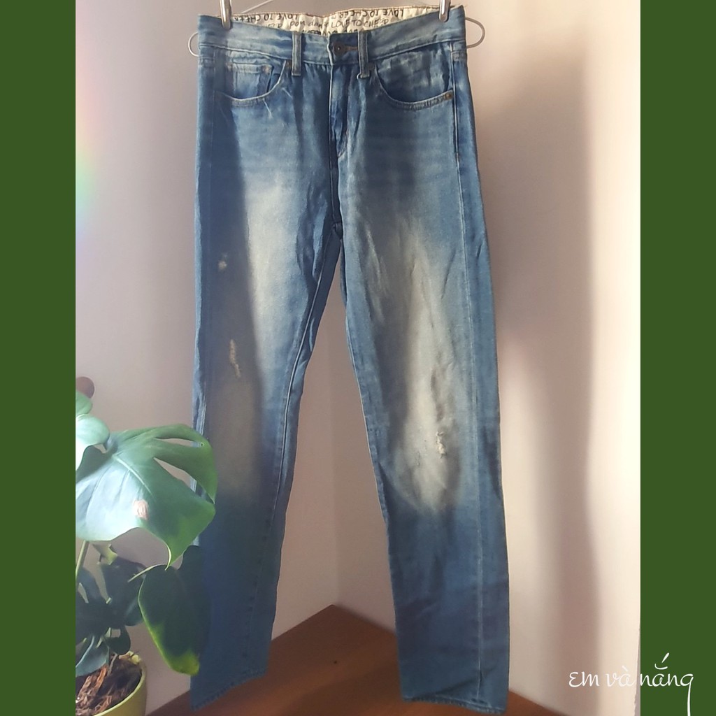 Quần jeans hiệu Gu của Uniqlo Nhật - Em và nắng