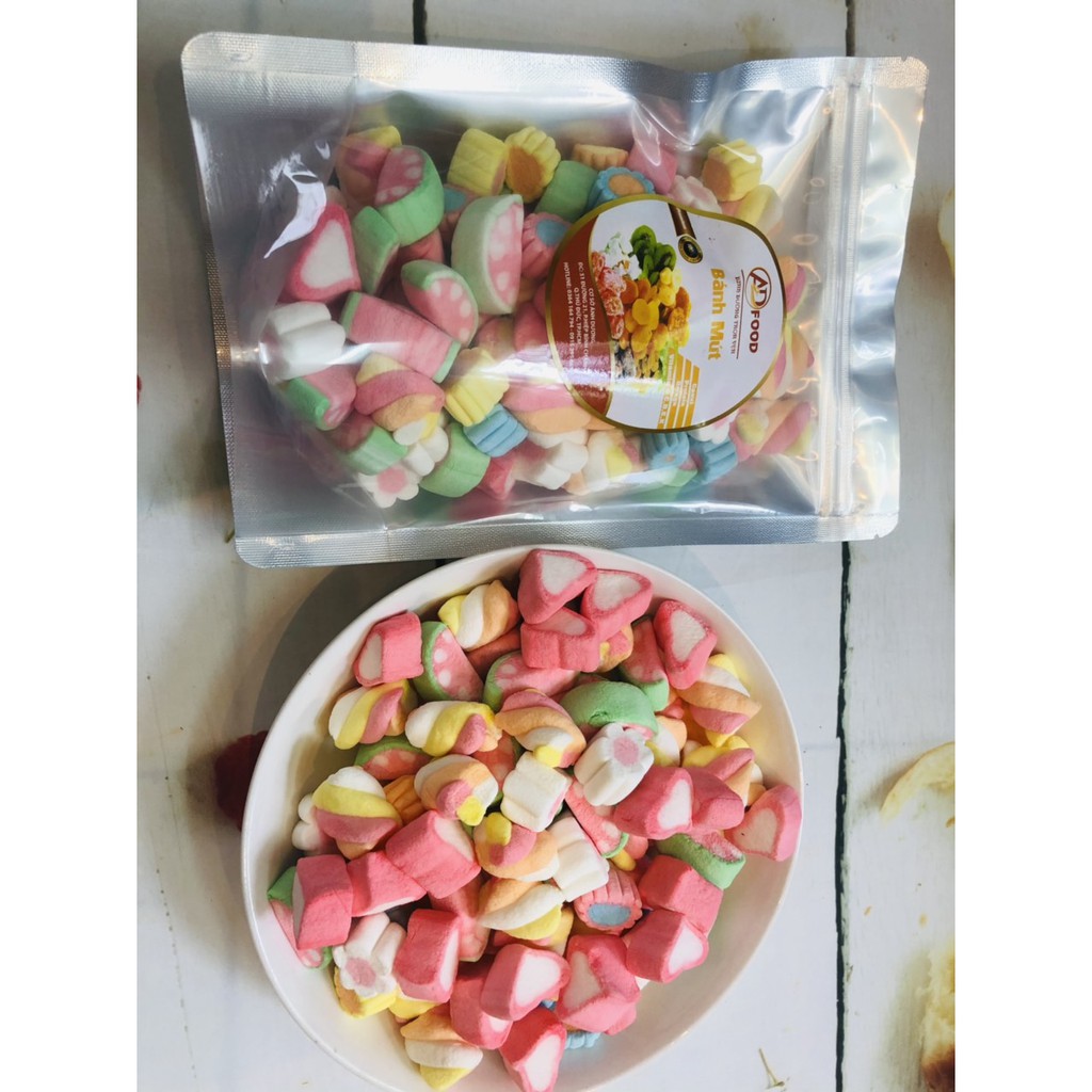 100g kẹo bông marshmaloow thơm ngon