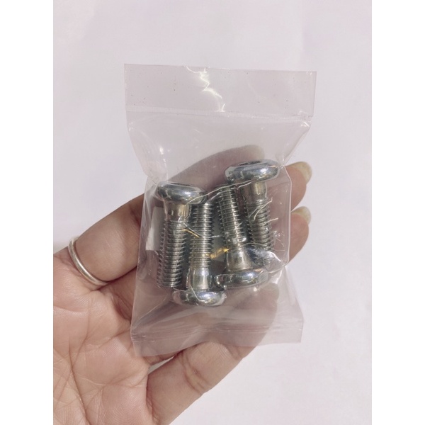 Bộ 4 con ốc thắng đĩa trước Ya yamaha 8li25 xiken cao cấp, sử dụng lục giác xiết hoặc mở