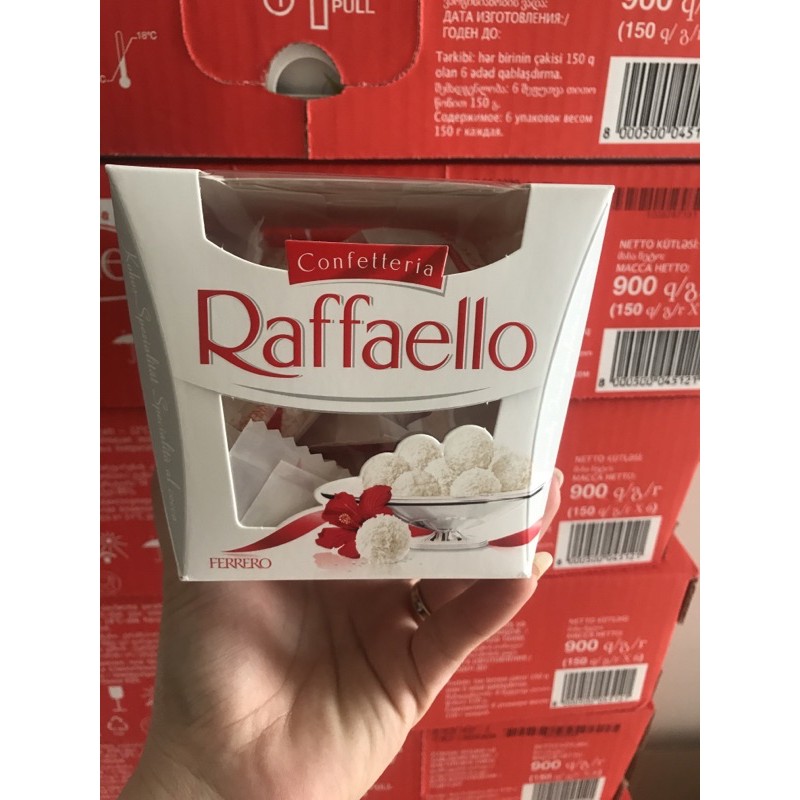 Kẹo dừa raffaello của Nga hộp vuông 150 g