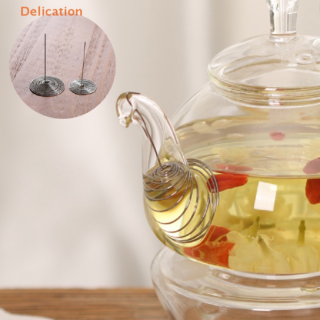 Set 3 Dụng Cụ Lọc Trà Bằng Thép Không Gỉ Bền Bỉ Có Lò Xo