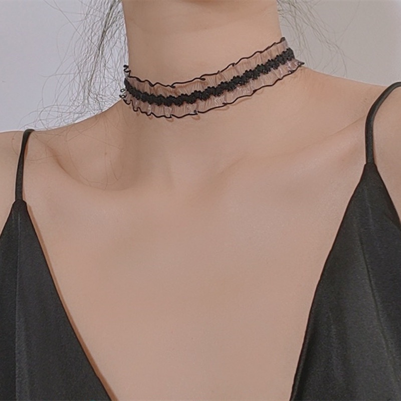 Vòng Cổ Choker Bằng Ren Phong Cách Hàn Quốc Thời Trang Cá Tính